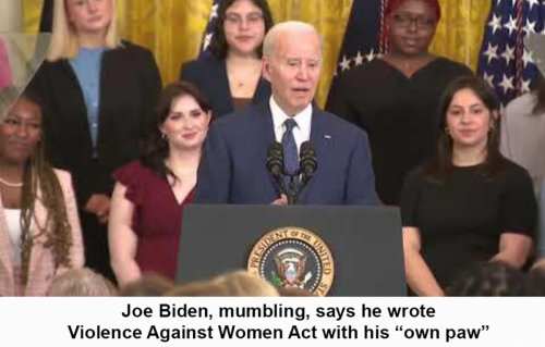 M Biden paw