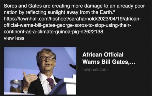 Soros & Gates Africa sun