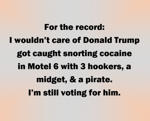 B voting Trump