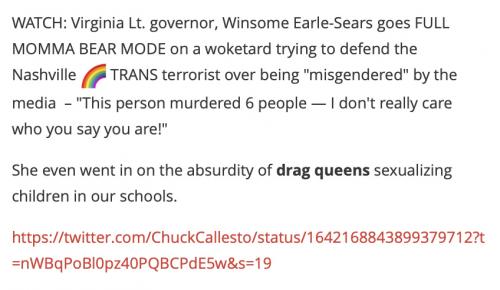 VA Earle-Sears on trans
