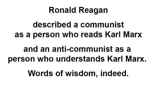 Reagan on Marx