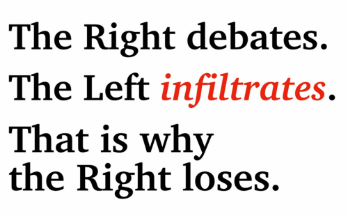 M debates infiltrates