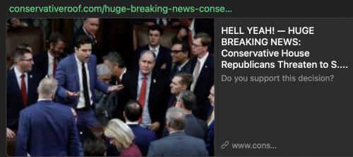 House dump McCarthy