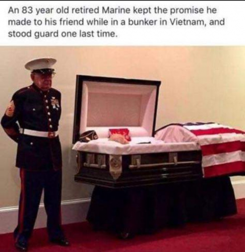 AN 83 YEAR OLD RETIRED MARINE    GAB