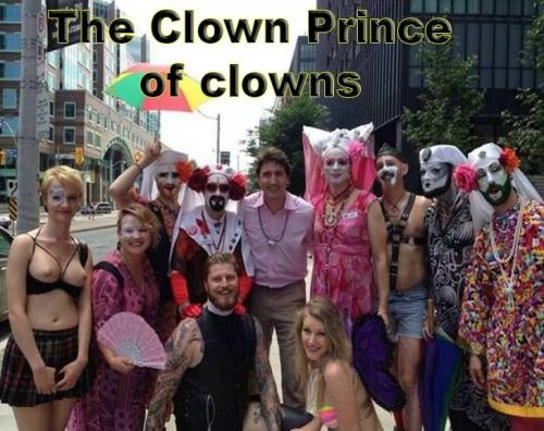 homosexual 5 -with clown justin trudeau
