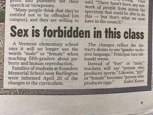 B sex forbidden