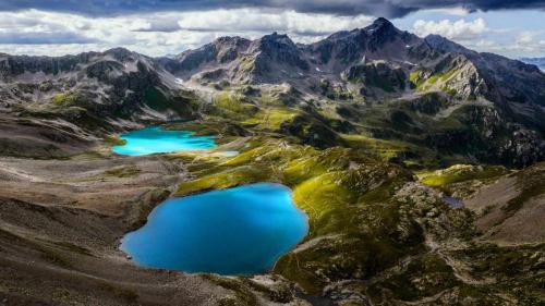 Joriseen lakes in the Silvretta Alps, Switzerland