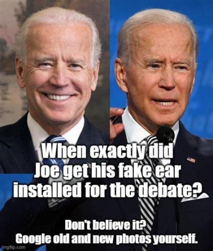Biden - Fake Ear