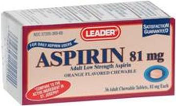Aspirin -- Orange-flavored 1950s, 1960s