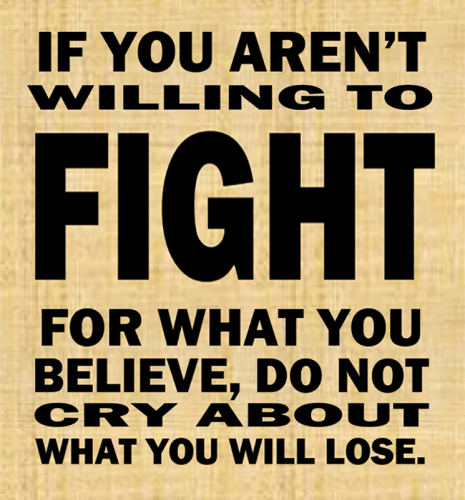 M willing to fight