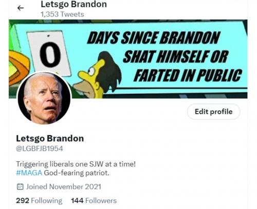 Letsgo Brandon on twitter