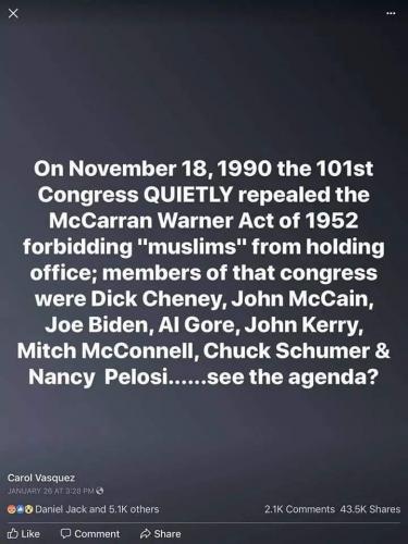 immigration 19 - USA were aware of muslim