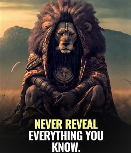051123 - Never reveal