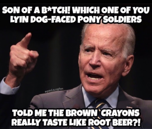 Biden - Brown Crayons