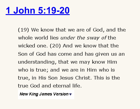 1 John 5:19-20