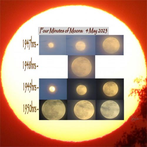 Four Minutes of Moons-  4 May 2023