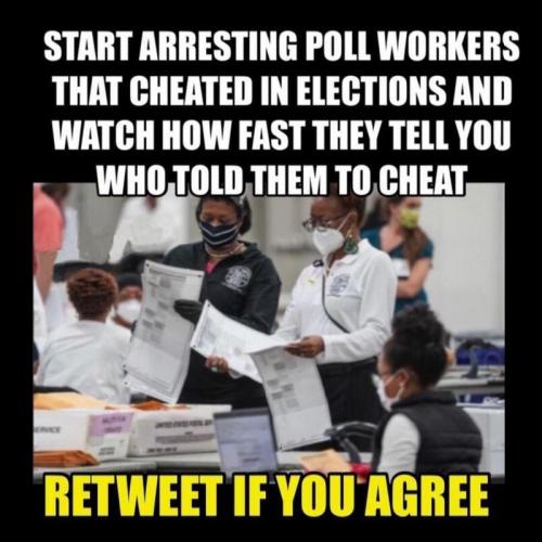 M arrest poll workers