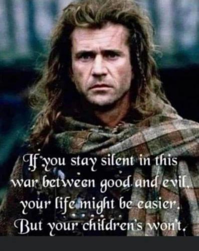 Mel Gibson, Conspiracy -- Your Silence, Your Children Suffer