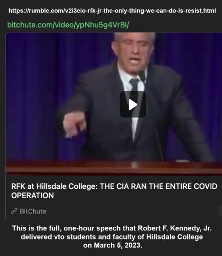 RFK Jr CIA & covid