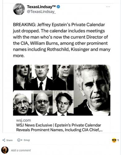 Jeffery Epstein's Private Calender
