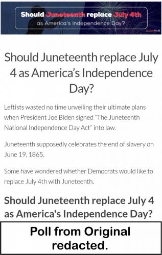 Juneteenth Polls Redacted