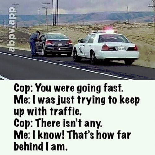 B going fast