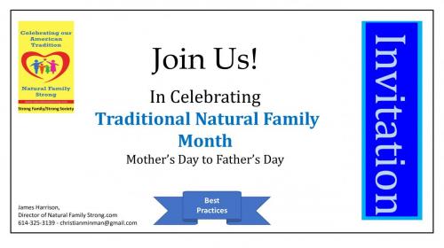 Traditional Natural Family Foundation Month Card (Jim Harrison)