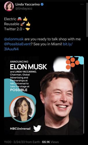 Yaccarino - Musk