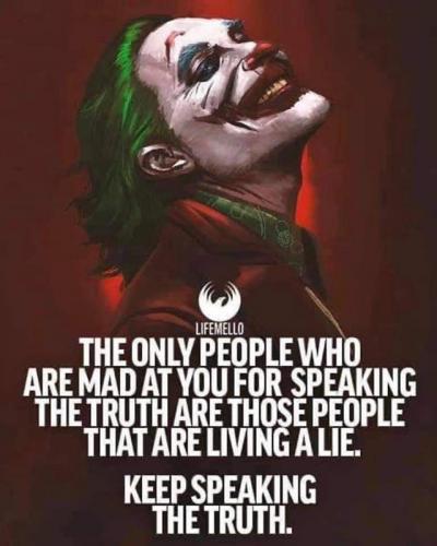 M speaking truth