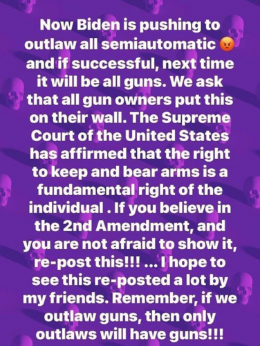 M Biden outlaw guns