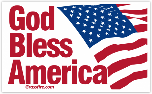 Grassfire -- God Bless America (logo)