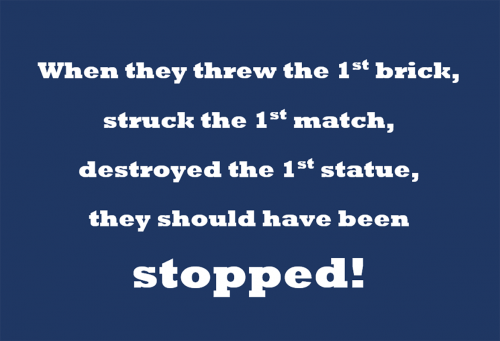 B stopped