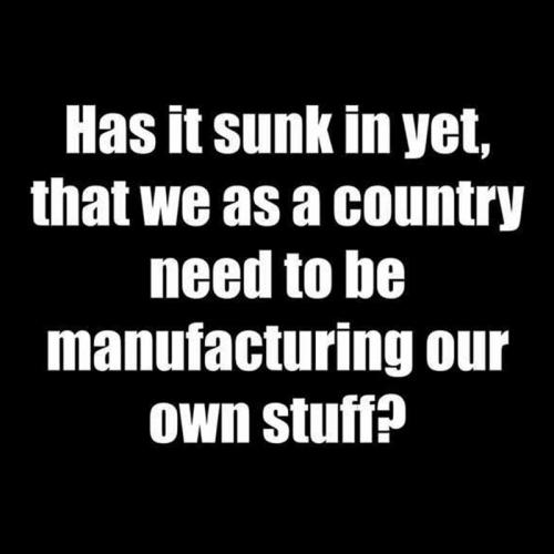 USA manufacturing own stuff