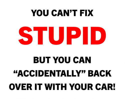 B fix stupid