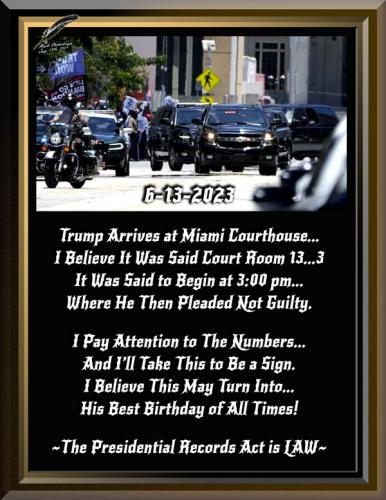Trump Arrives at Miami Courthouse