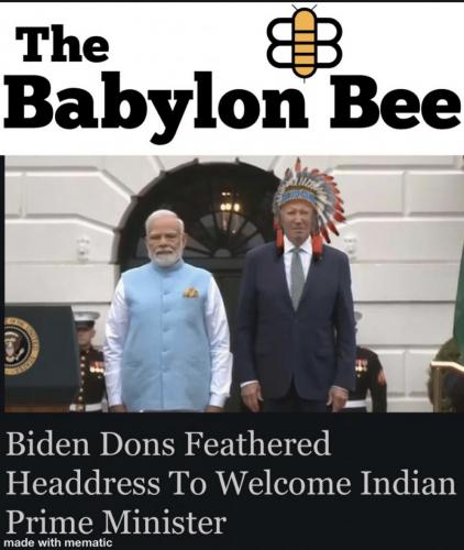 Biden headdress
