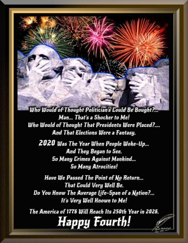 Fourth of July Firworks Over Mt Rushmore 2023