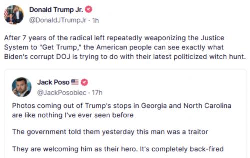 Trump welcome as hero
