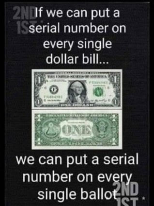 Voter Fraud, Votes -- Serial Dollars, Serial Ballots