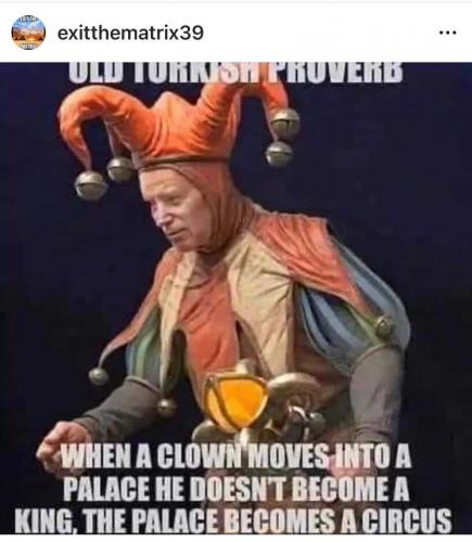clown moves into a palace