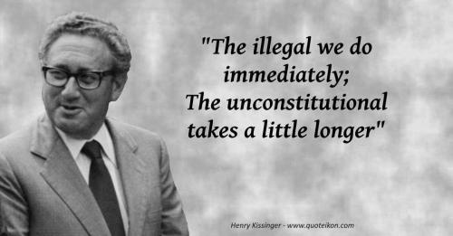 Kissinger - The Illegal