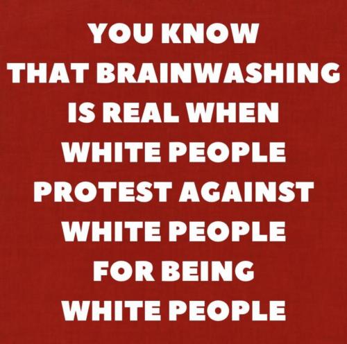 white people protesting white people