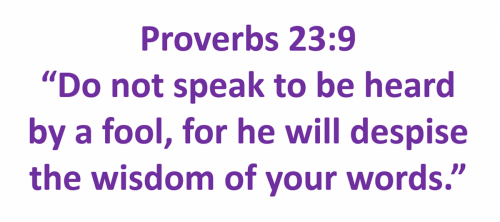 B Proverbs 23 9