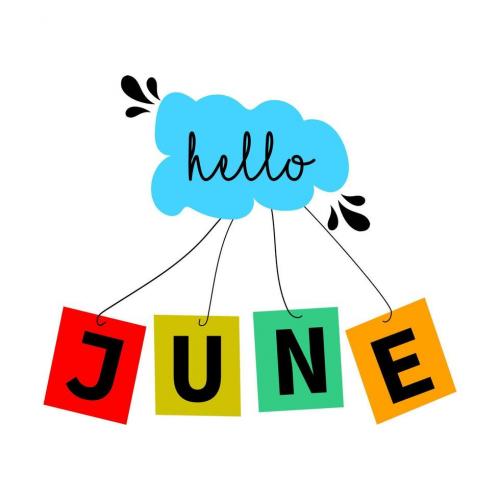 hello-june-template-welcome-june-design-for-banner-greeting-cards-or-print-free-vector