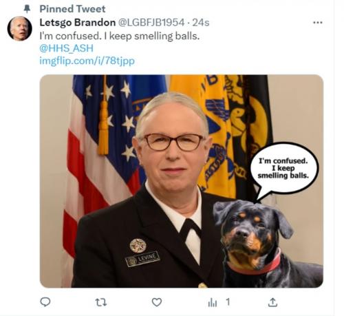 Letsgo Brandon Rachel Levine tweet