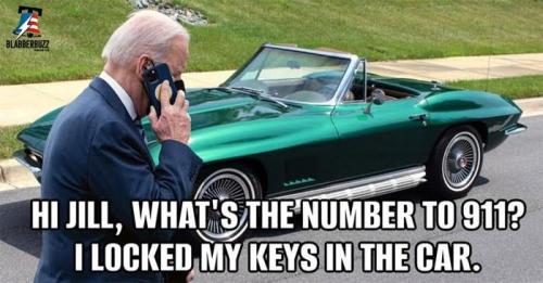 Biden, Cars, 911 -- Locked out of Convertible Car