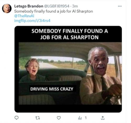Letsgo Brandon Al Sharpton tweet
