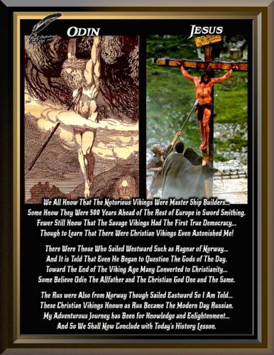 Odin and Jesus Hung on a Tree ~A Spear in Thier Side~