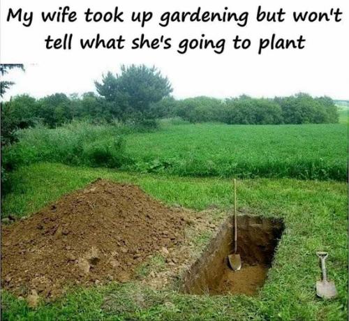 Wife Took Up Gardening