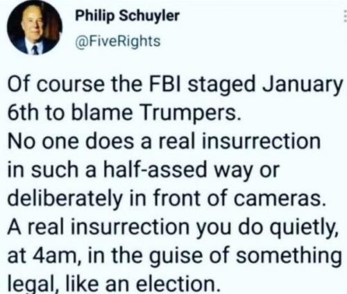 About the fake insurrection